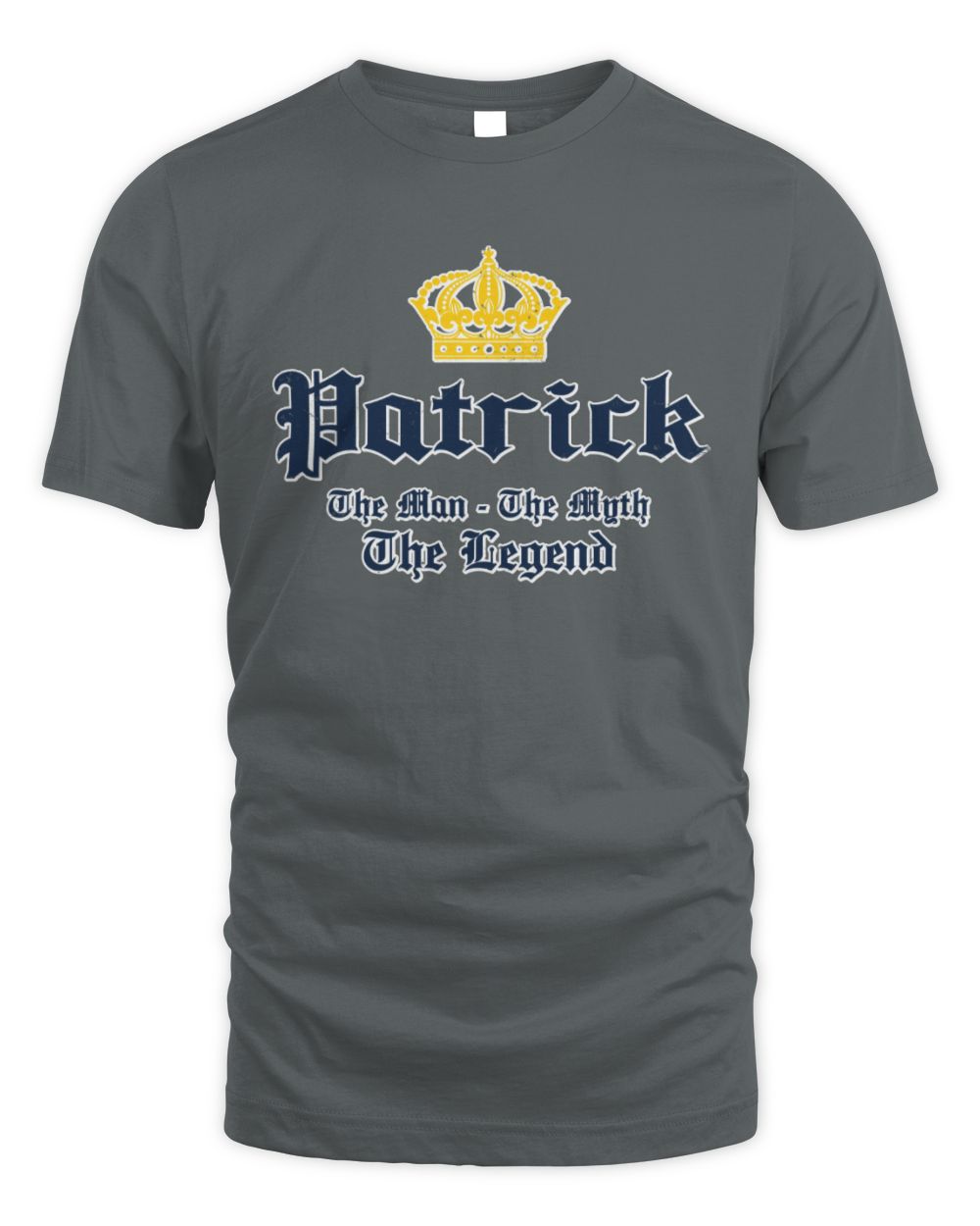 The Man The Myth The Legend Corona Beer T-Shirt PATRICK M1-S83 / Unisex Standard T-Shirt / charcoal