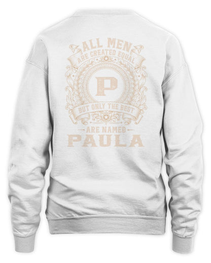All Men Are Created Equal Cool Logo Shirt PAULA M1-60 / Unisex Sweatshirt / white