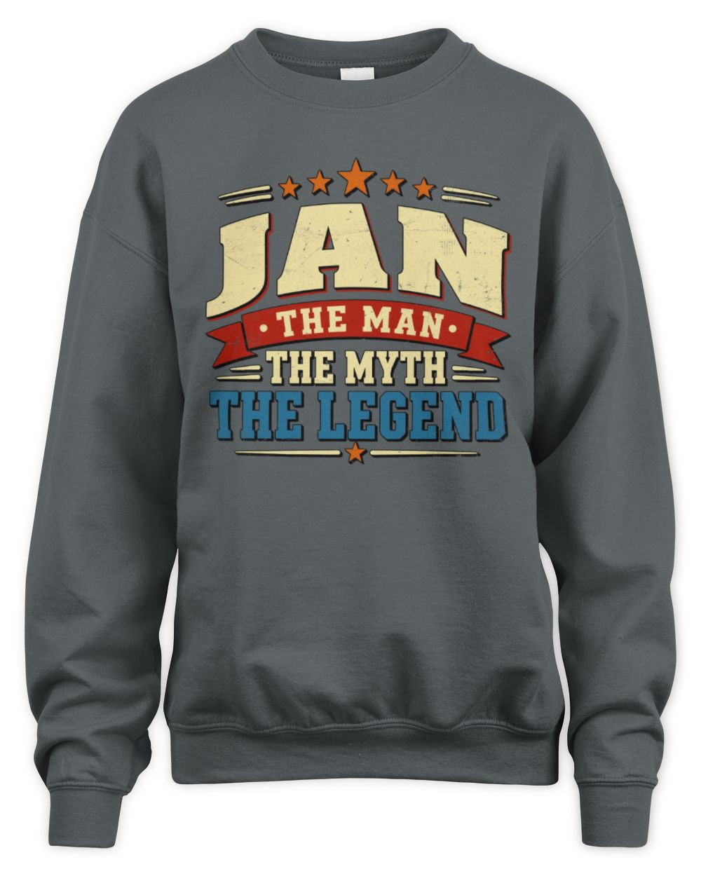 The Man The Myth The Legend Ribbon Vintage T-Shirt JAN M1-56 / Unisex Sweatshirt / charcoal