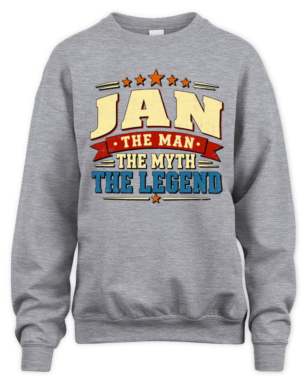The Man The Myth The Legend Ribbon Vintage T-Shirt JAN M1-56 / Unisex Sweatshirt / sport grey