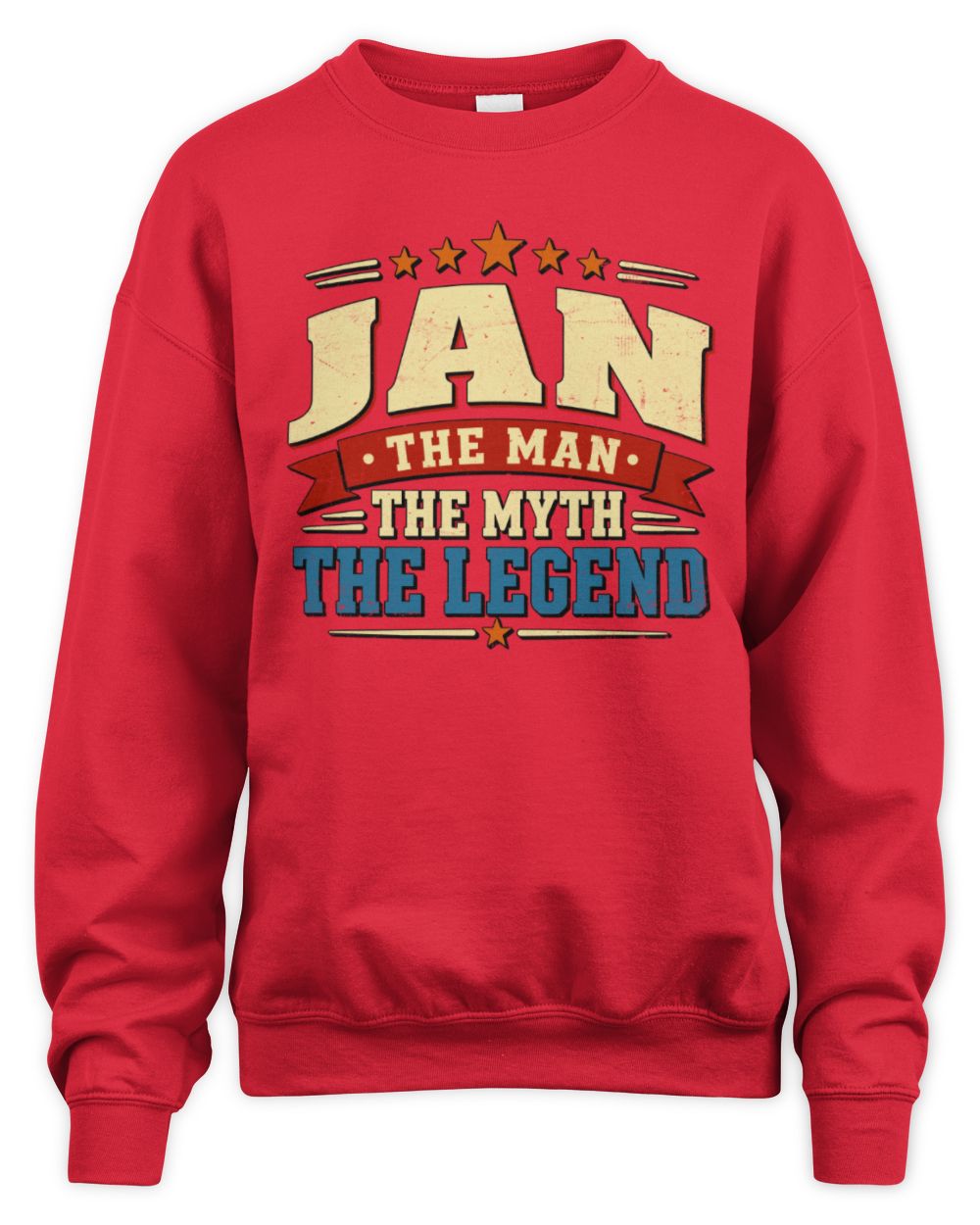 The Man The Myth The Legend Ribbon Vintage T-Shirt JAN M1-56 / Unisex Sweatshirt / red