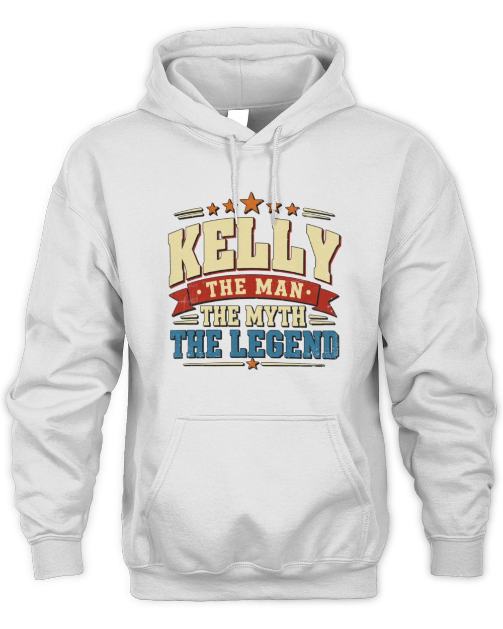 The Man The Myth The Legend Ribbon Vintage T-Shirt KELLY M1-56 / Unisex Hoodie / white