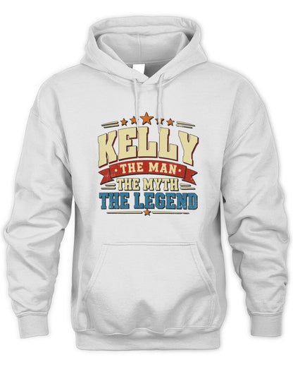 The Man The Myth The Legend Ribbon Vintage T-Shirt KELLY M1-56 / Unisex Hoodie / white