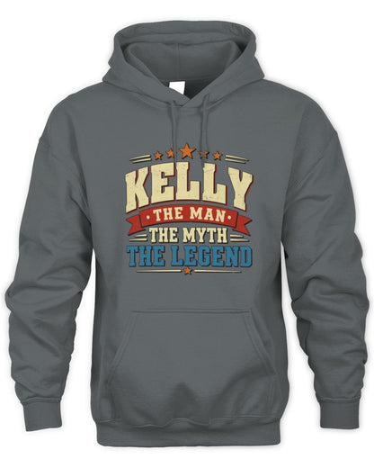 The Man The Myth The Legend Ribbon Vintage T-Shirt KELLY M1-56 / Unisex Hoodie / charcoal