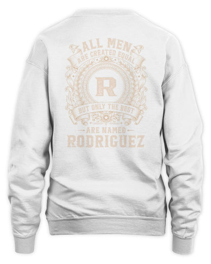 All Men Are Created Equal Cool Logo Shirt RODRIGUEZ M1-60 / Unisex Sweatshirt / white