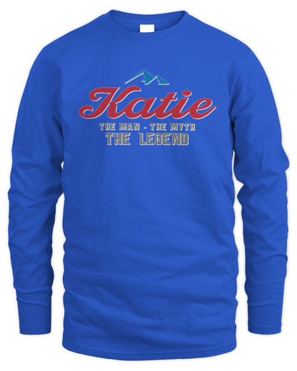 The Man The Myth The Legend Coors Light Beer T-Shirt KATIE M1-S84 / Men's Long Sleeved T-Shirt / royal