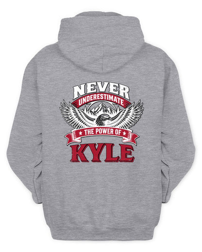 Never Underestimate Your Name Eagle Mountain Shirt KYLE M1-61 / Unisex Hoodie / sport grey