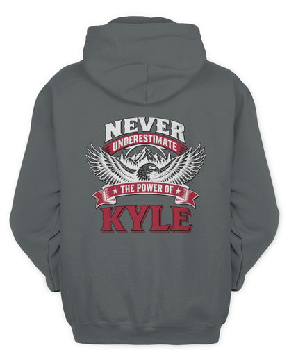 Never Underestimate Your Name Eagle Mountain Shirt KYLE M1-61 / Unisex Hoodie / charcoal