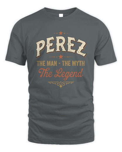 I'm Name I'm Not Rude I Just Have The Balls Funny T-Shirt PEREZ M1-77 / Unisex Standard T-Shirt / charcoal