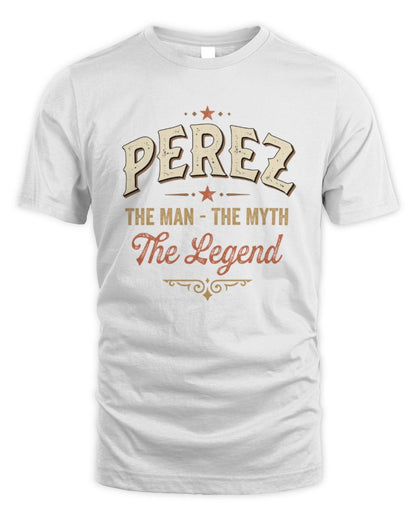 I'm Name I'm Not Rude I Just Have The Balls Funny T-Shirt PEREZ M1-77 / Unisex Standard T-Shirt / white