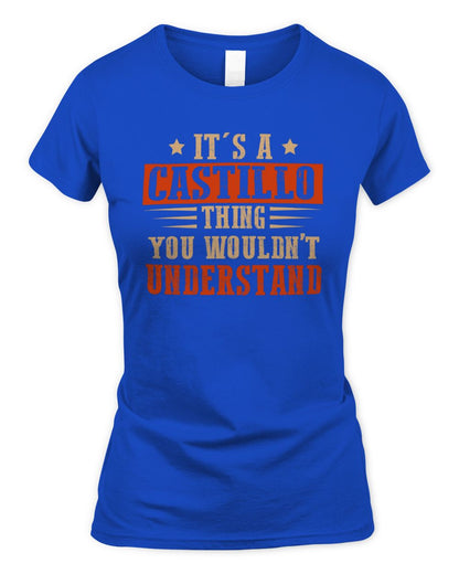 It's a Name Thing Personalized Funny Shirt CASTILLO M1-51 / Women's Standard T-Shirt / royal