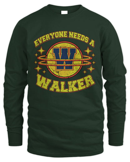 Everyone Needs a Your Name Shirt WALKER M1-76 / Men's Long Sleeved T-Shirt / forest green