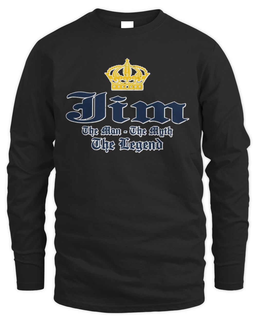 The Man The Myth The Legend Corona Beer T-Shirt JIM M1-S83 / Men's Long Sleeved T-Shirt / black