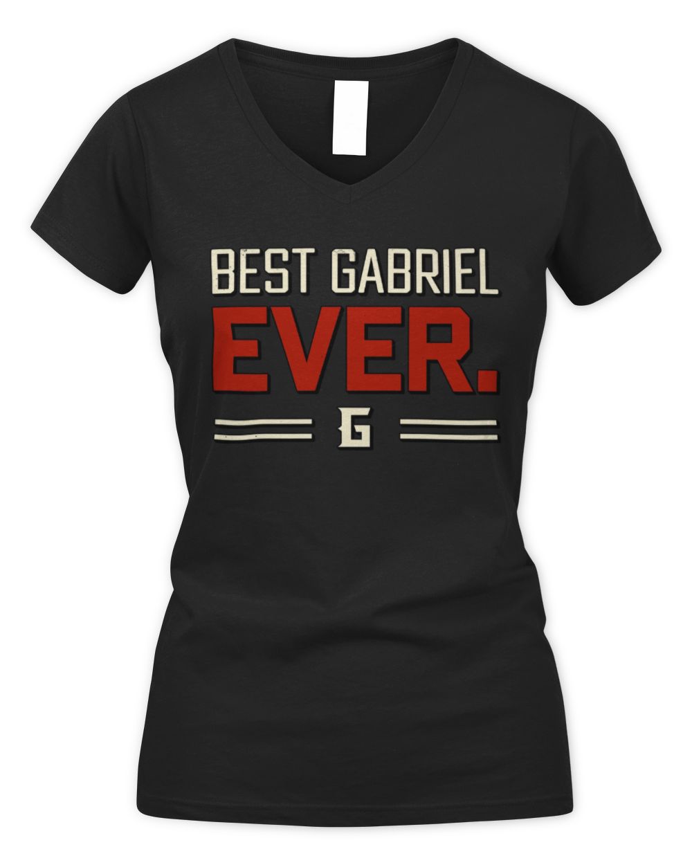 Best Your Name Ever Cool Shirt GABRIEL M1-58 / Women's V-Neck T-Shirt / black