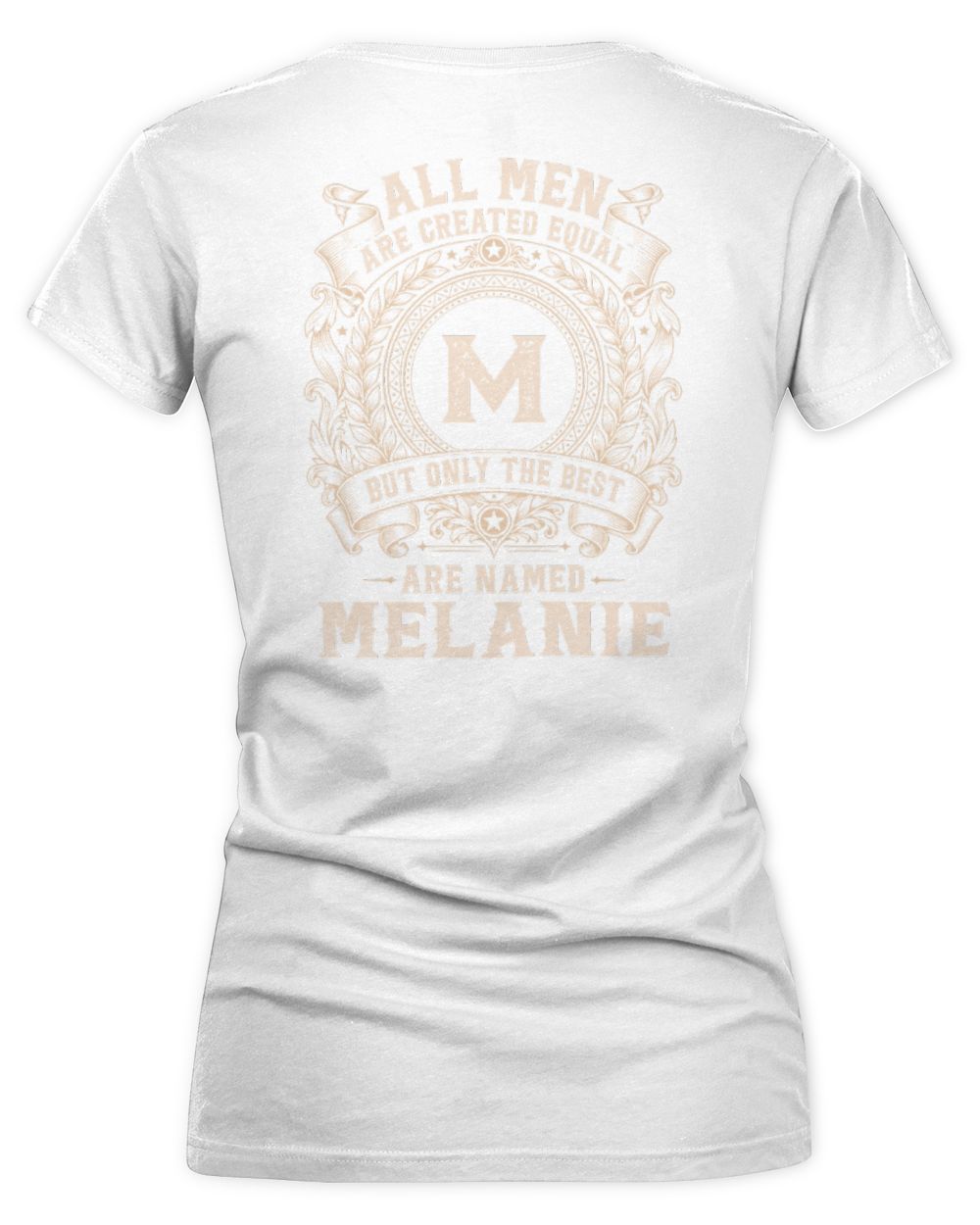 All Men Are Created Equal Cool Logo Shirt MELANIE M1-60 / Women's V-Neck T-Shirt / white