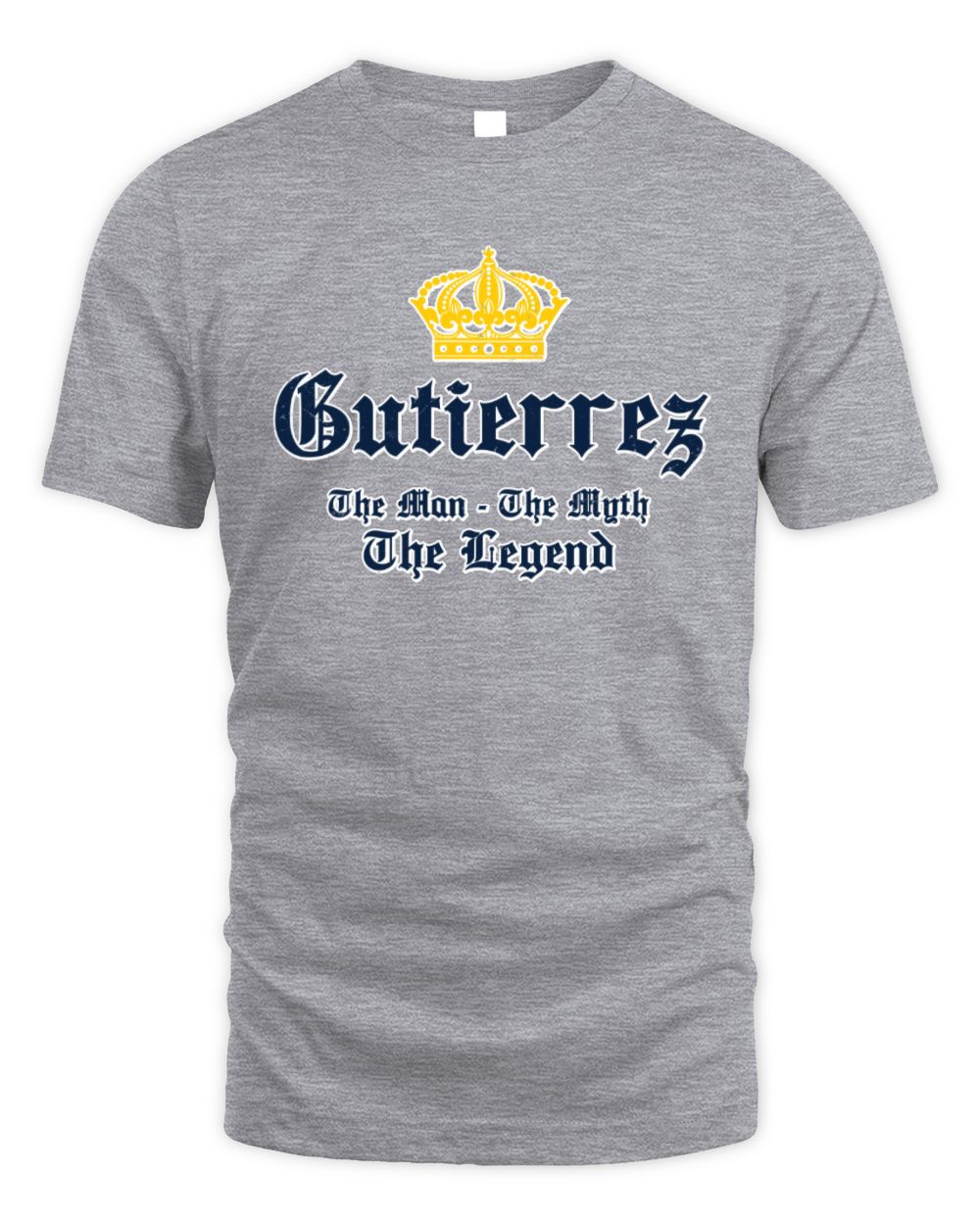 The Man The Myth The Legend Corona Beer T-Shirt GUTIERREZ M1-S83 / Unisex Standard T-Shirt / sport grey