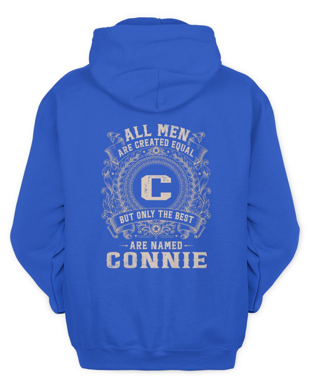 All Men Are Created Equal Cool Logo Shirt CONNIE M1-60 / Unisex Hoodie / royal