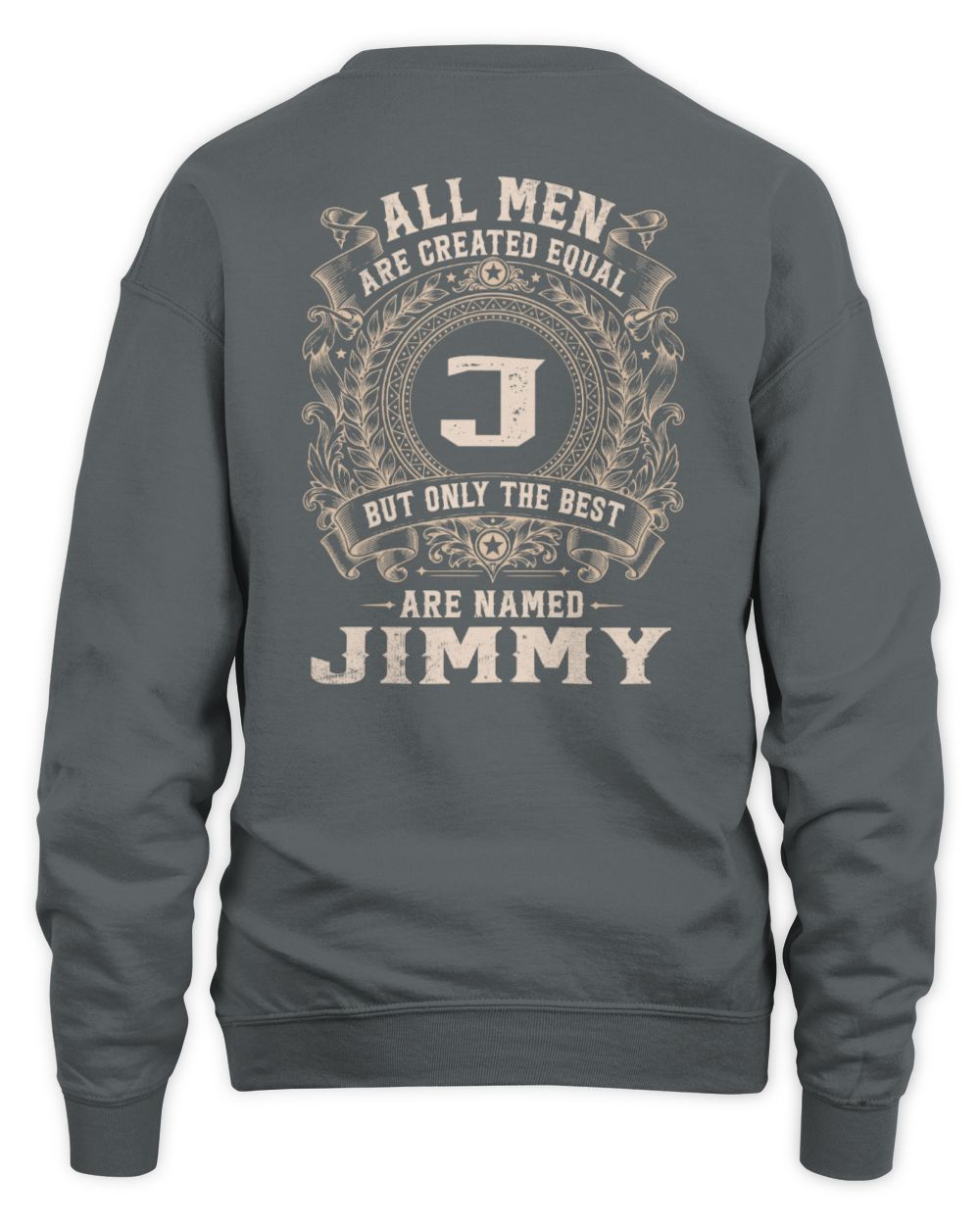 All Men Are Created Equal Cool Logo Shirt JIMMY M1-60 / Unisex Sweatshirt / charcoal
