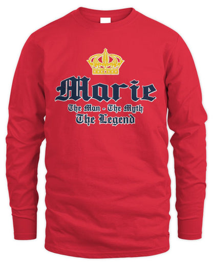 The Man The Myth The Legend Corona Beer T-Shirt MARIE M1-S83 / Men's Long Sleeved T-Shirt / red