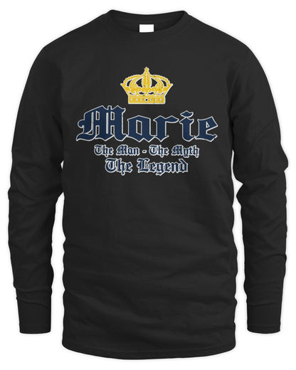 The Man The Myth The Legend Corona Beer T-Shirt MARIE M1-S83 / Men's Long Sleeved T-Shirt / black