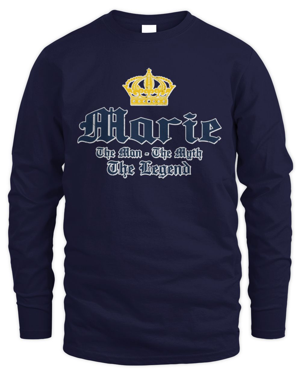 The Man The Myth The Legend Corona Beer T-Shirt MARIE M1-S83 / Men's Long Sleeved T-Shirt / navy