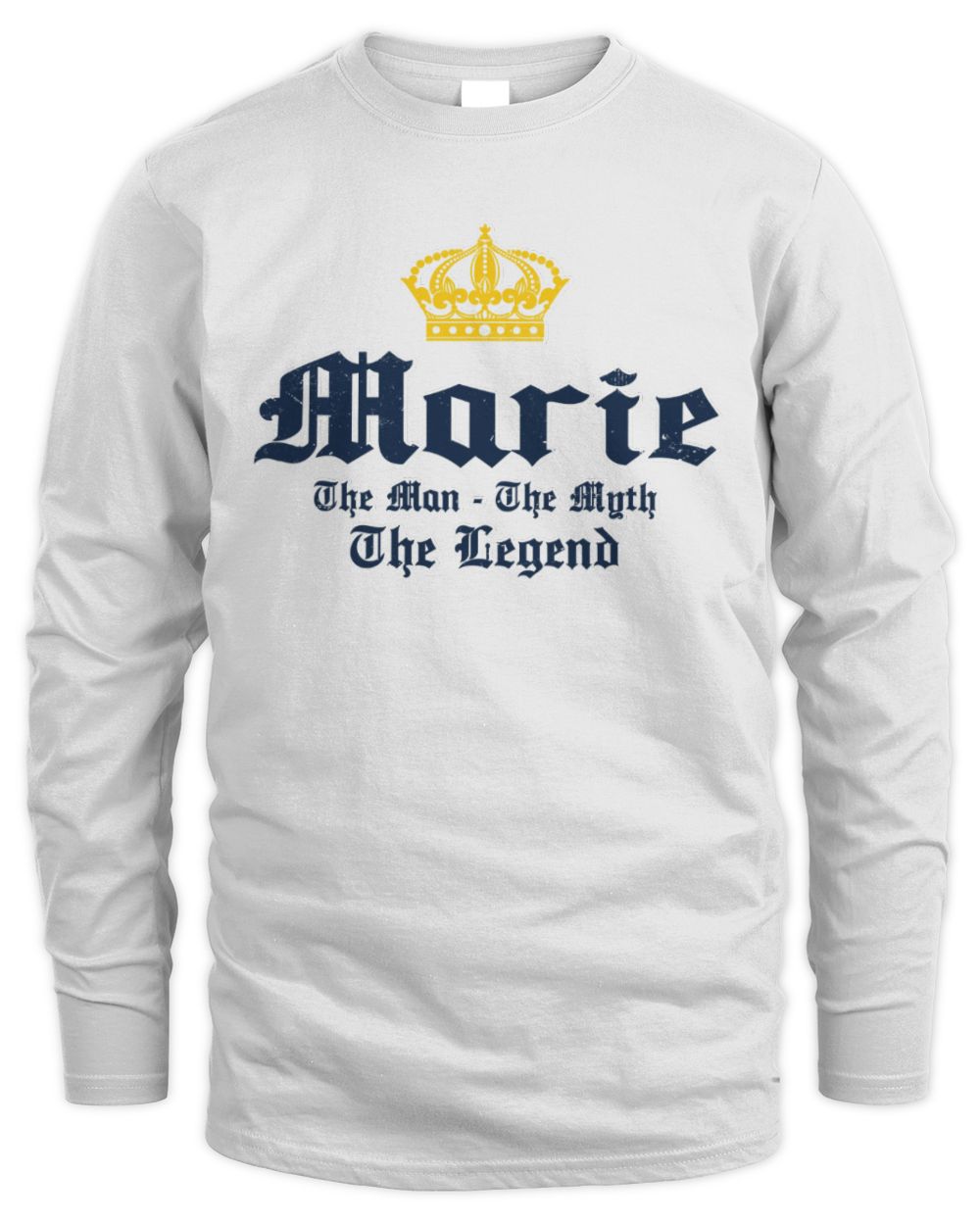 The Man The Myth The Legend Corona Beer T-Shirt MARIE M1-S83 / Men's Long Sleeved T-Shirt / white