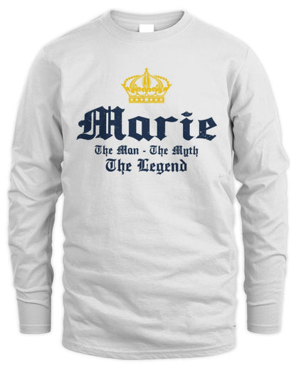 The Man The Myth The Legend Corona Beer T-Shirt MARIE M1-S83 / Men's Long Sleeved T-Shirt / white