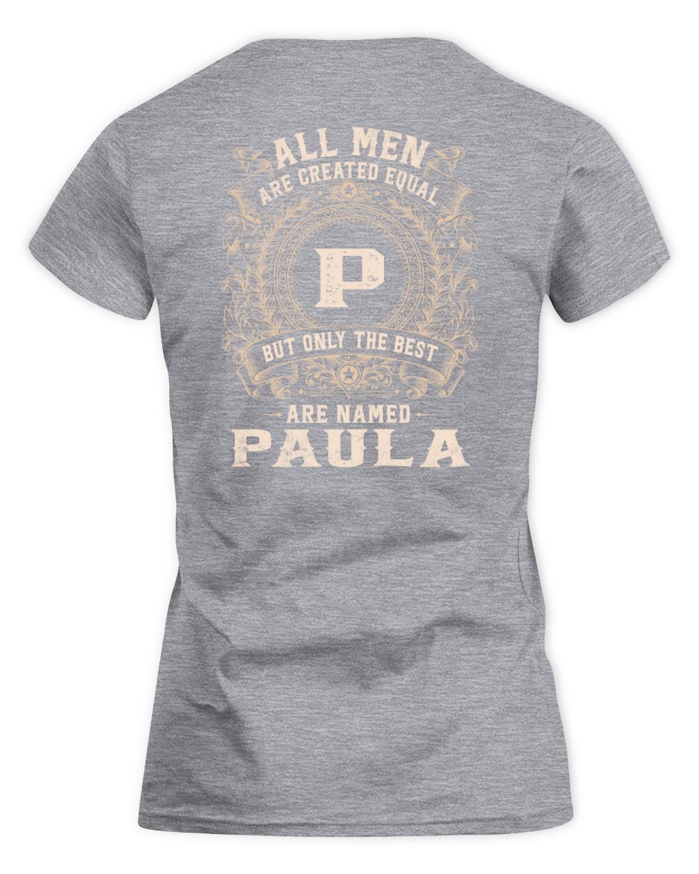 All Men Are Created Equal Cool Logo Shirt PAULA M1-60 / Women's Standard T-Shirt / sport grey