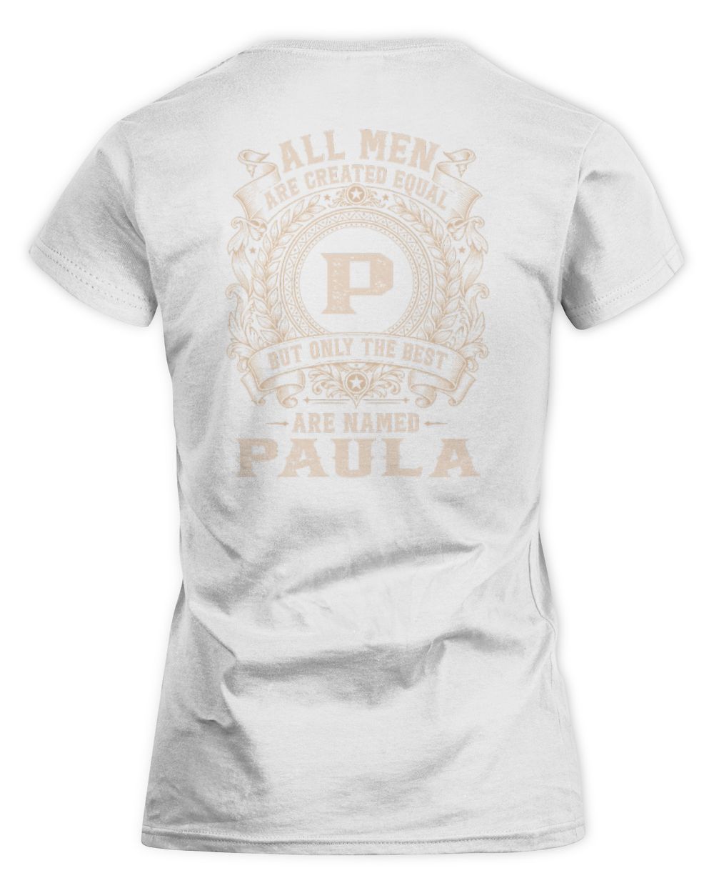 All Men Are Created Equal Cool Logo Shirt PAULA M1-60 / Women's Standard T-Shirt / white
