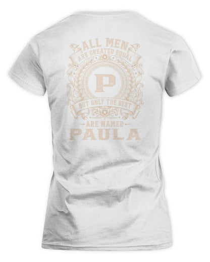 All Men Are Created Equal Cool Logo Shirt PAULA M1-60 / Women's Standard T-Shirt / white