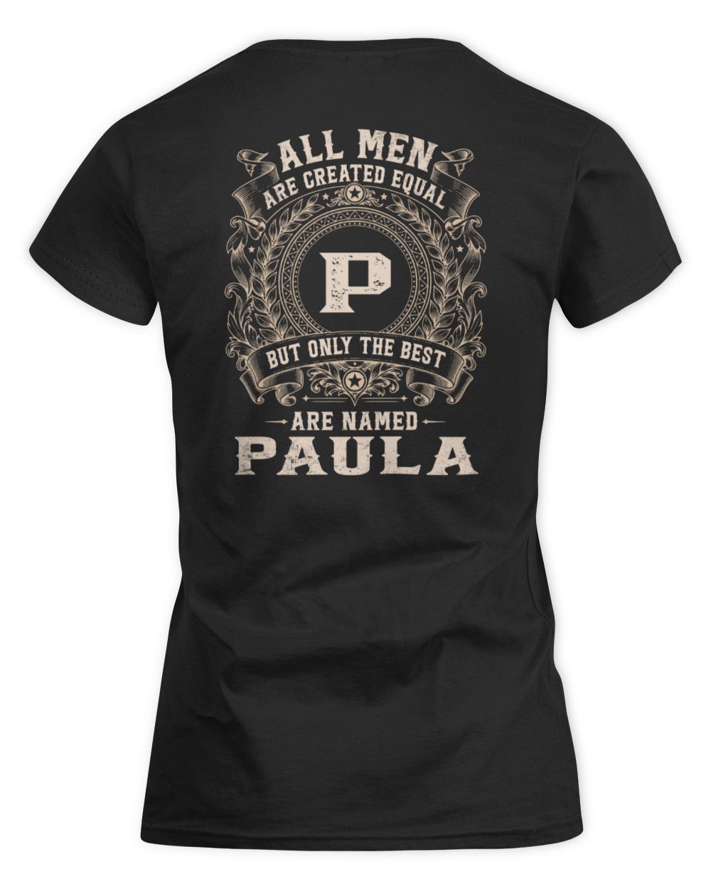All Men Are Created Equal Cool Logo Shirt PAULA M1-60 / Women's Standard T-Shirt / black