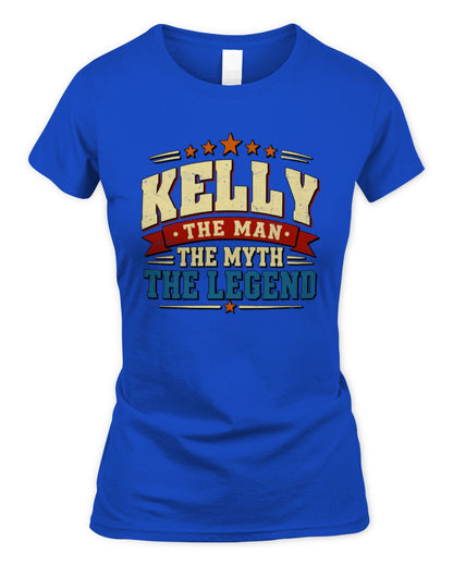 The Man The Myth The Legend Ribbon Vintage T-Shirt KELLY M1-56 / Women's Standard T-Shirt / royal