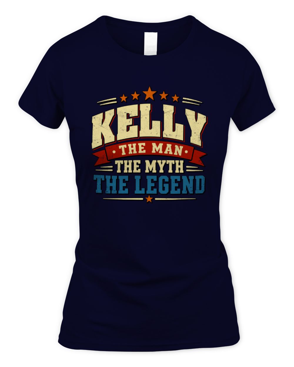 The Man The Myth The Legend Ribbon Vintage T-Shirt KELLY M1-56 / Women's Standard T-Shirt / navy