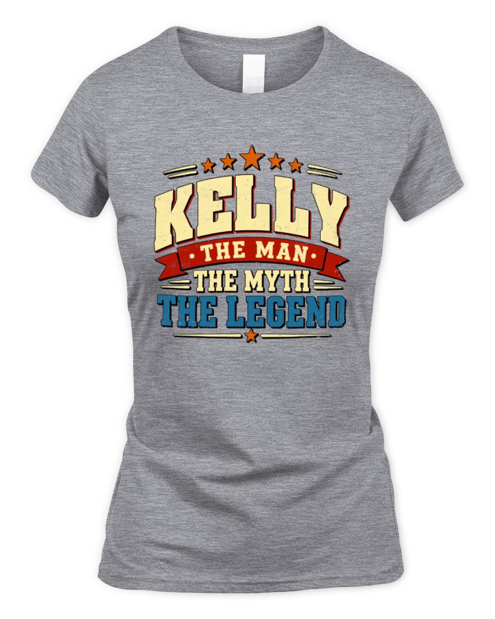 The Man The Myth The Legend Ribbon Vintage T-Shirt KELLY M1-56 / Women's Standard T-Shirt / sport grey