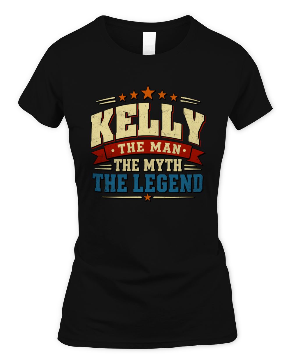 The Man The Myth The Legend Ribbon Vintage T-Shirt KELLY M1-56 / Women's Standard T-Shirt / black