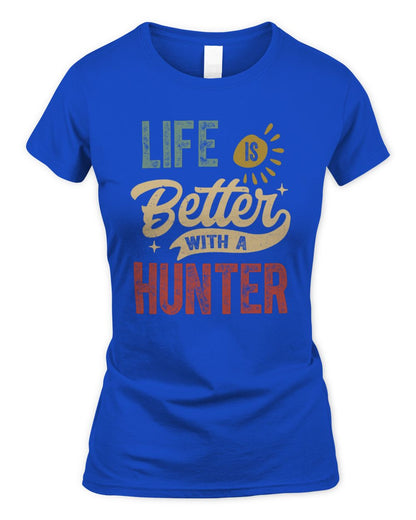 Life Is Better With a Name Personalized Retro T-Shirt HUNTER-48 / Women's Standard T-Shirt / royal