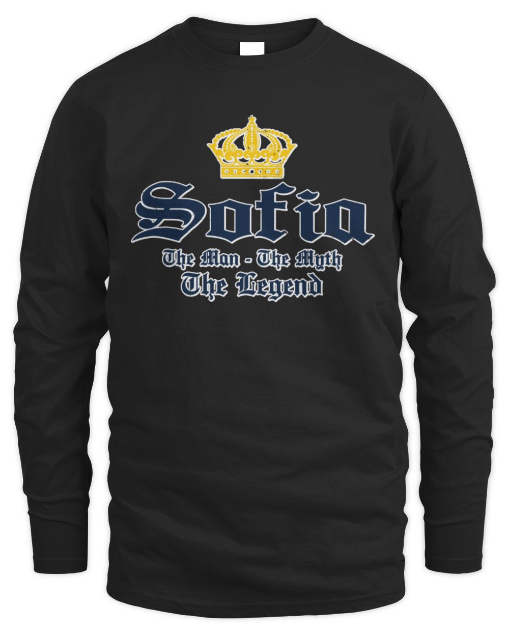 The Man The Myth The Legend Corona Beer T-Shirt SOFIA M1-S83 / Men's Long Sleeved T-Shirt / black