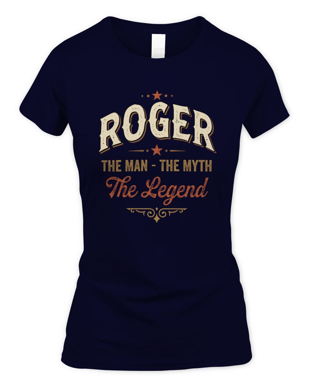 I'm Name I'm Not Rude I Just Have The Balls Funny T-Shirt ROGER M1-77 / Women's Standard T-Shirt / navy