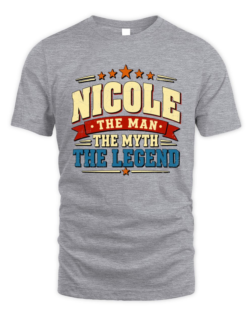 The Man The Myth The Legend Ribbon Vintage T-Shirt NICOLE M1-56 / Unisex Standard T-Shirt / sport grey
