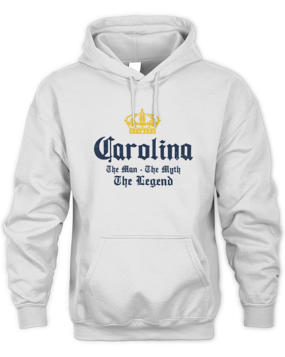The Man The Myth The Legend Corona Beer T-Shirt CAROLINA M1-S83 / Unisex Hoodie / white