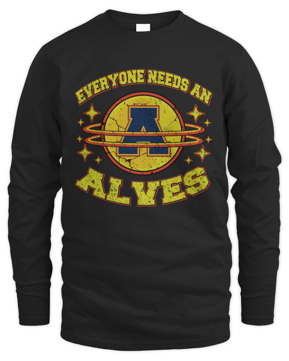 Everyone Needs a Your Name Shirt ALVES M1-76 / Men's Long Sleeved T-Shirt / black
