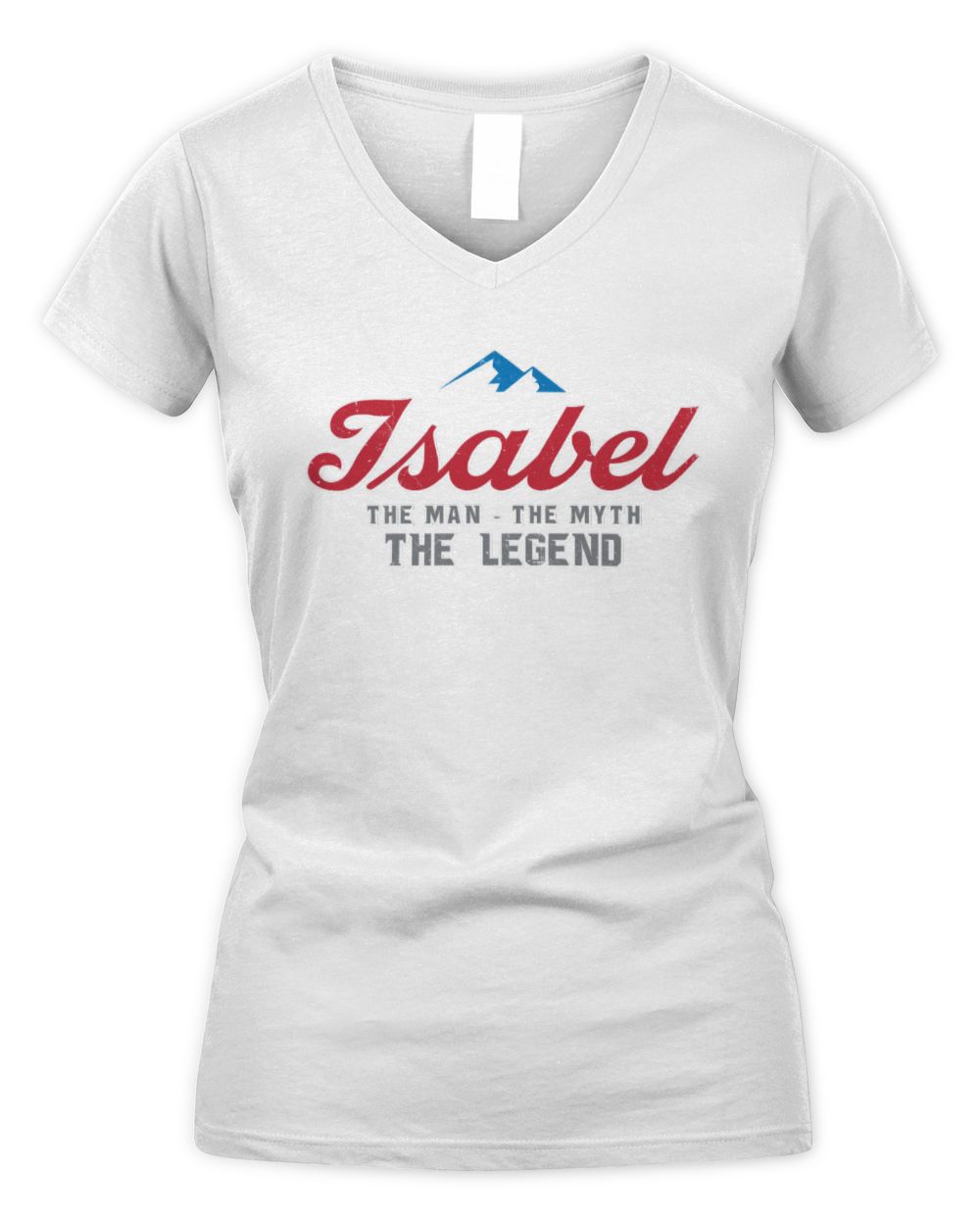 The Man The Myth The Legend Coors Light Beer T-Shirt ISABEL M1-S84 / Women's V-Neck T-Shirt / white