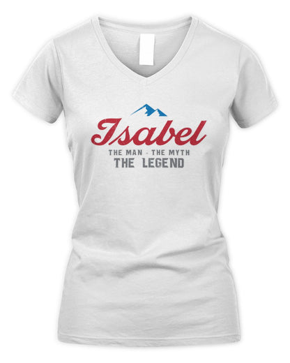 The Man The Myth The Legend Coors Light Beer T-Shirt ISABEL M1-S84 / Women's V-Neck T-Shirt / white