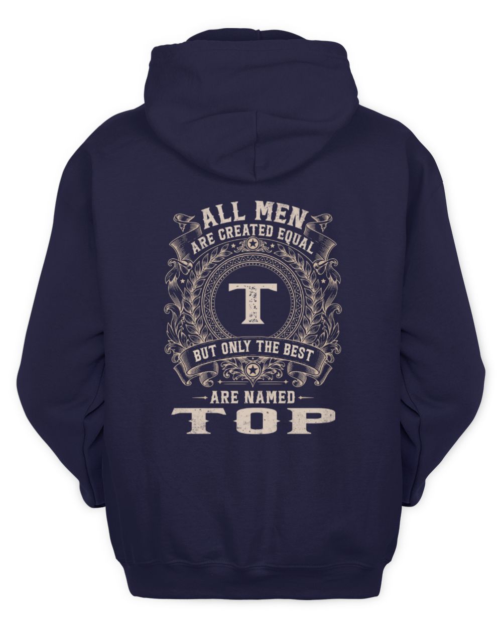 All Men Are Created Equal Cool Logo Shirt TOP M1-60 / Unisex Hoodie / navy