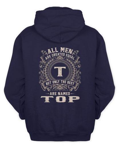 All Men Are Created Equal Cool Logo Shirt TOP M1-60 / Unisex Hoodie / navy