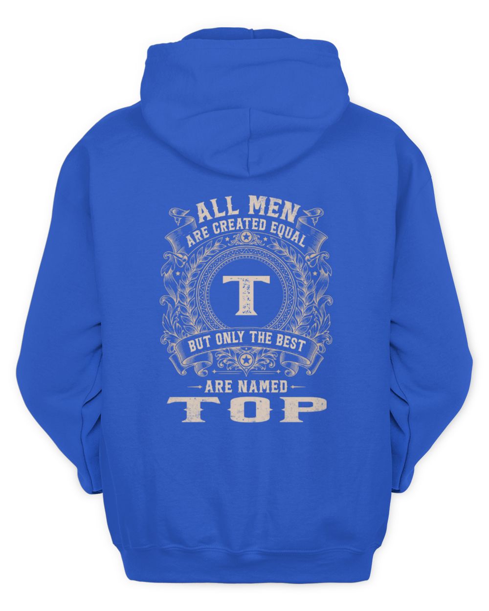 All Men Are Created Equal Cool Logo Shirt TOP M1-60 / Unisex Hoodie / royal