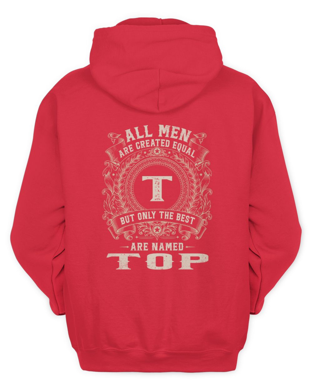 All Men Are Created Equal Cool Logo Shirt TOP M1-60 / Unisex Hoodie / red