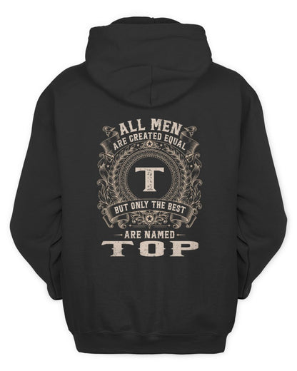 All Men Are Created Equal Cool Logo Shirt TOP M1-60 / Unisex Hoodie / black
