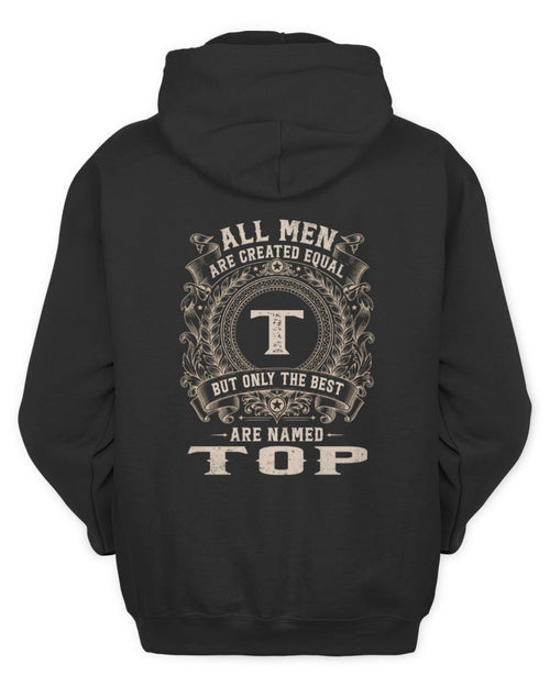 All Men Are Created Equal Cool Logo Shirt TOP M1-60 / Unisex Hoodie / black