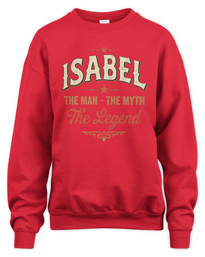 I'm Name I'm Not Rude I Just Have The Balls Funny T-Shirt ISABEL M1-77 / Unisex Sweatshirt / red